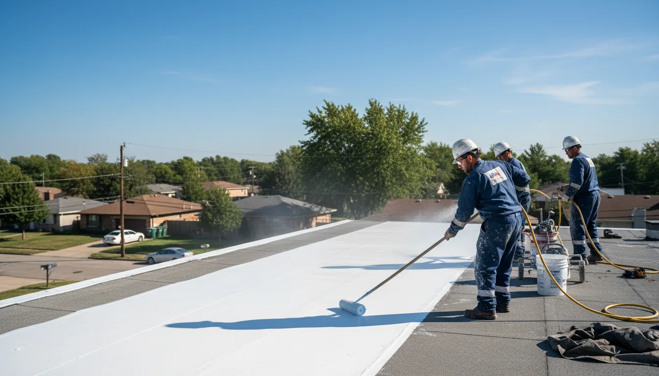 Commercial roof coating in Franklin, MA near me